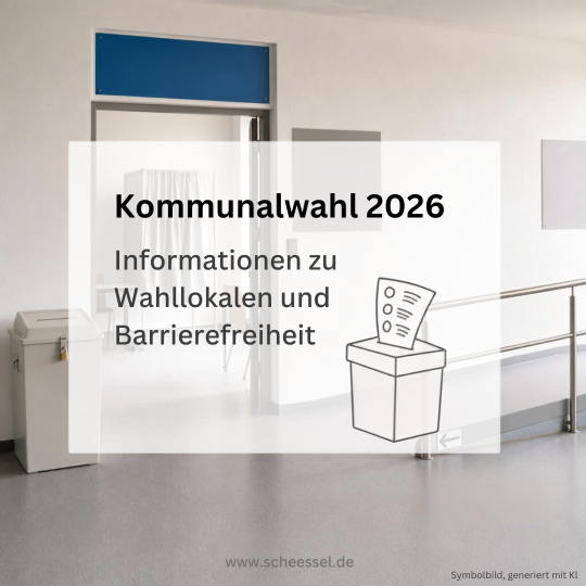 Kommunalwahl 2026 – Informationen zu Wahllokalen und Barrierefreiheit