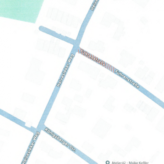 Vollsperrung Helvesieker Weg - Fuhrenstraße