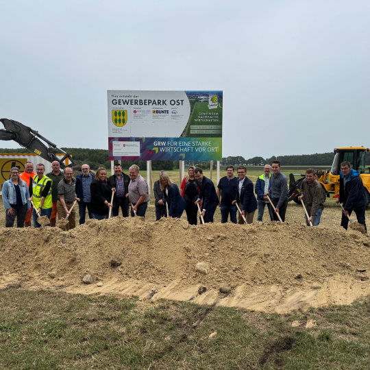 Erster Spatenstich für den Gewerbepark Ost in Scheeßel
