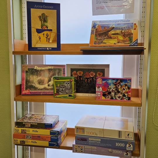 Neue Puzzle-Tauschbörse in der Gemeindebücherei 
