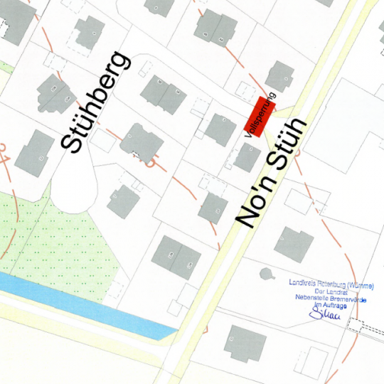 Vollsperrung Stühberg in Wohlsdorf