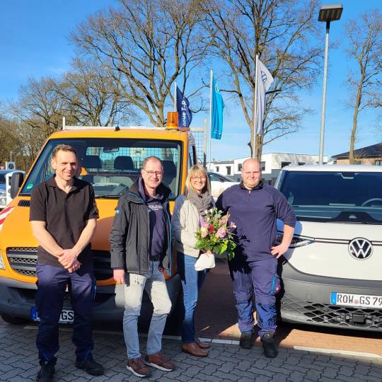 2. Fahrzeug auf der Kläranlage